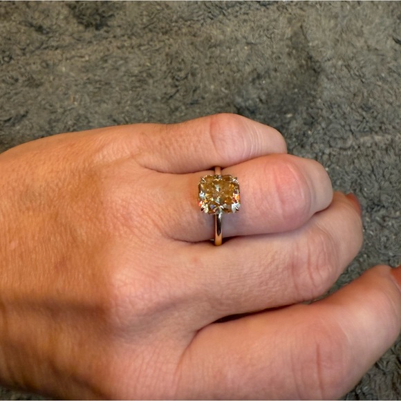 Canary Moissanite Ring - Picture 5 of 5